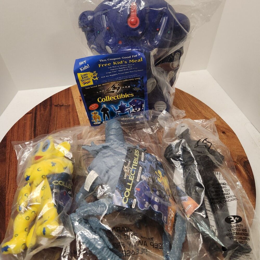 1998 Lost in Space Long John Silver’s Promo Toy Set Complete NWT